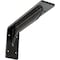 Ekena Millwork Embrey Steel Bracket, Antiqued Pewter 2"W x 10"D x 4 3/4"H BKTM02X10X04EBAPW - alternate 1